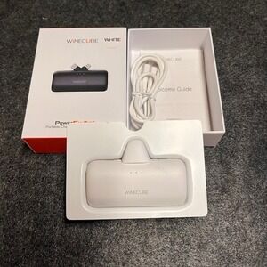 WINE CUBE‎ White PowerSwitch Portable Charger Charging Cord Welcome Guide